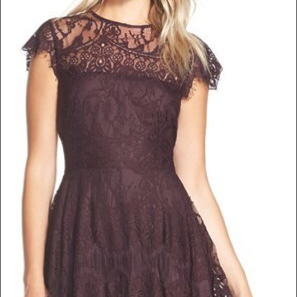 BB Dakota Purple Lace Dress